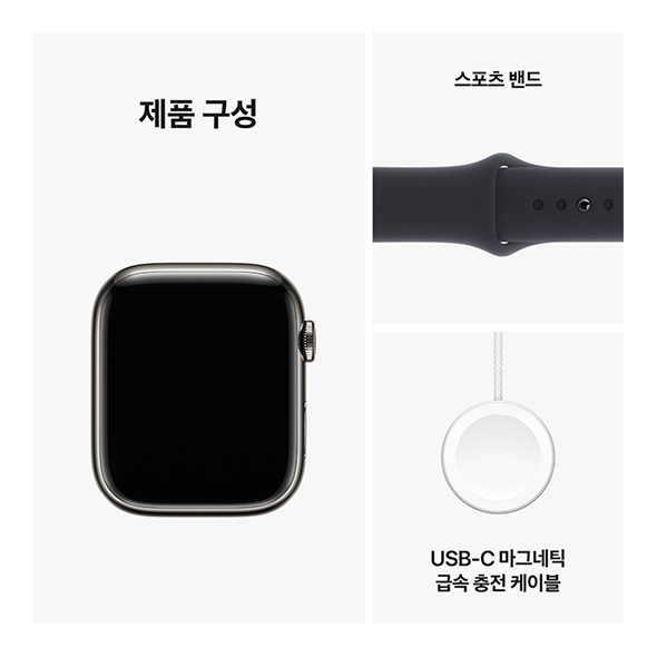 Apple Watch Series 9 (스테인리스, 45mm)